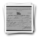 Pedido de passaporte de João Ribeiro de Albuquerque