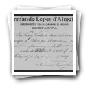 Pedido de passaporte de Luis Calisto Marinha