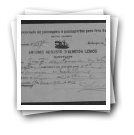 Pedido de passaporte de Joaquim da Fonseca dos Santos    