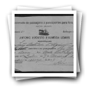 Pedido de passaporte de João António de Aguiar