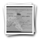 Pedido de passaporte de Manuel Ramos