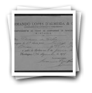Pedido de passaporte de António da Silva